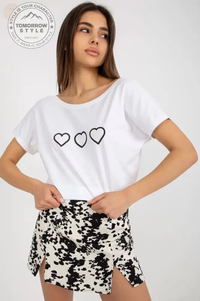 T-Shirt im Pariser Chic mit U - Boot - Ausschnitt – Damen - Hemdmodell - Tomorrow Style