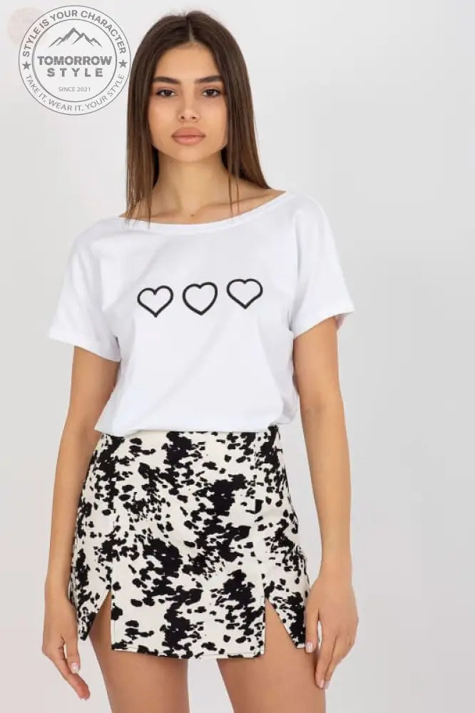 T-Shirt im Pariser Chic mit U - Boot - Ausschnitt – Damen - Hemdmodell - Tomorrow Style