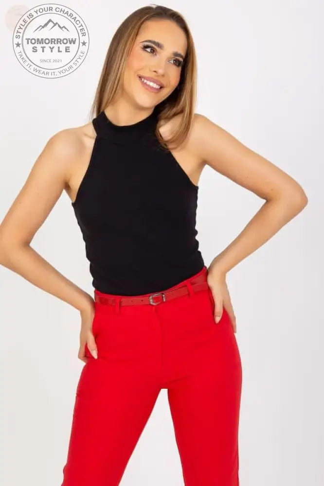 Geripptes Oberteil mit halbem Rollkragen: Verführerisches Mode - Essential - Tomorrow Style