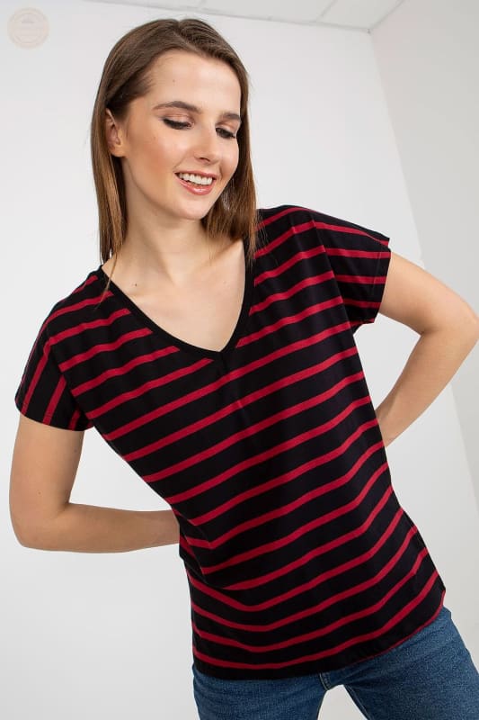 Gestreiftes Damen T-Shirt mit kurzen Ärmeln - Tomorrow Style