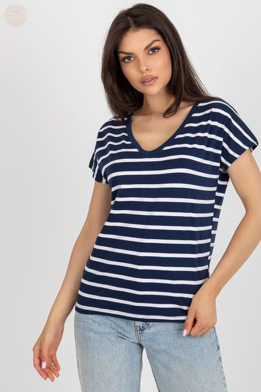 Gestreiftes Damen T-Shirt mit kurzen Ärmeln - Tomorrow Style