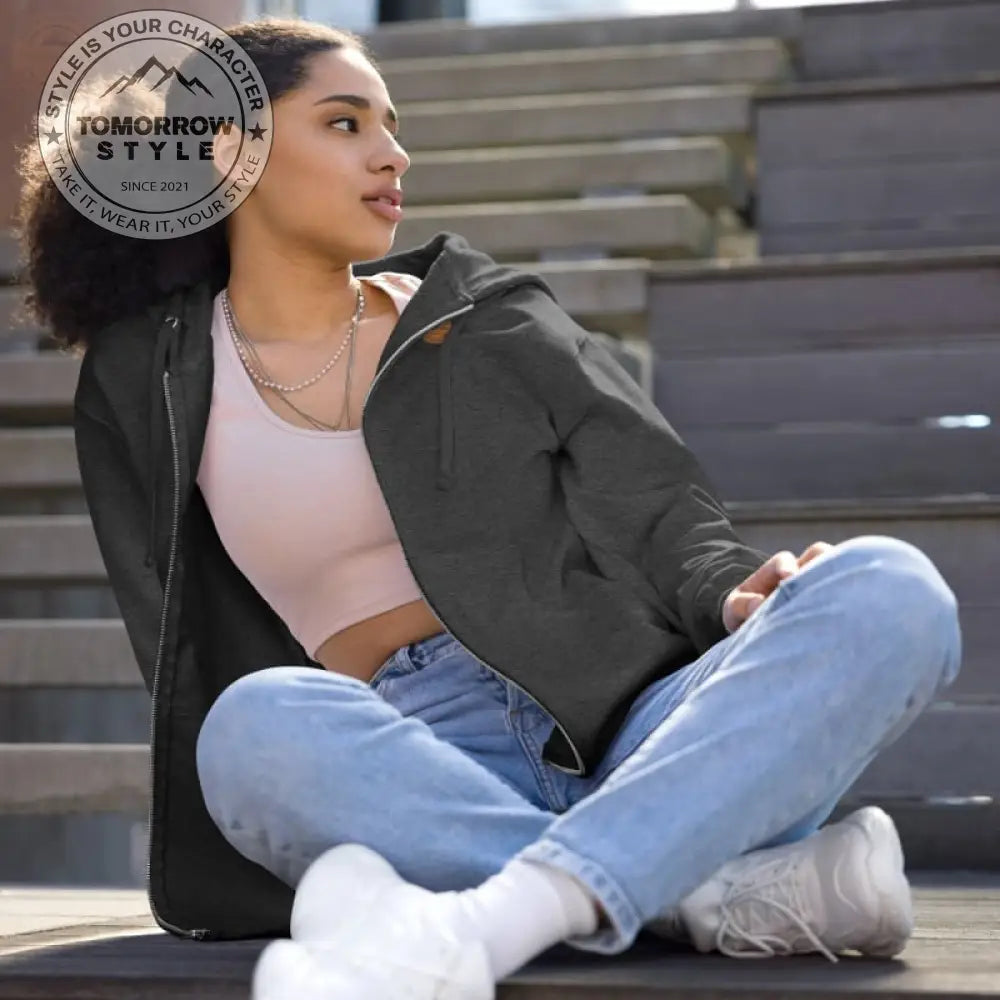 Heather besteht: Cozy Women’s Zip Hoodie - Tomorrow Style