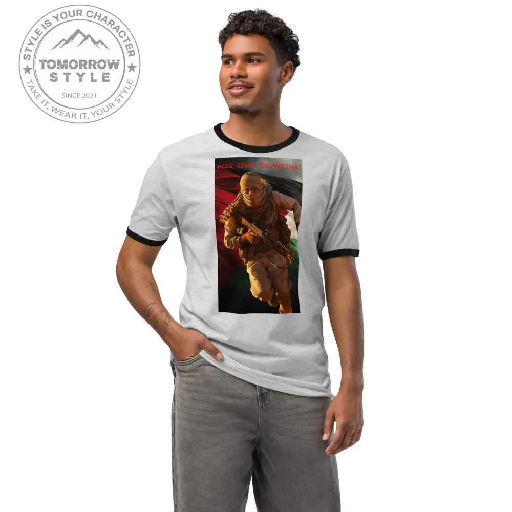 Herren Bedrucktes T-Shirt: 'Wir sind Palästine - Tomorrow Style