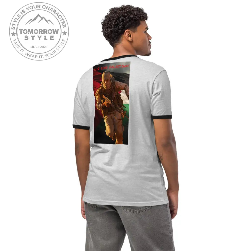 Herren Bedrucktes T-Shirt: 'Wir sind Palästine - Tomorrow Style
