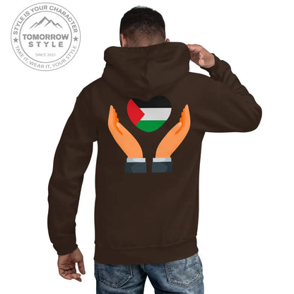 Herren Hoodie mit bestickter Palästinenserflagge - Tomorrow Style