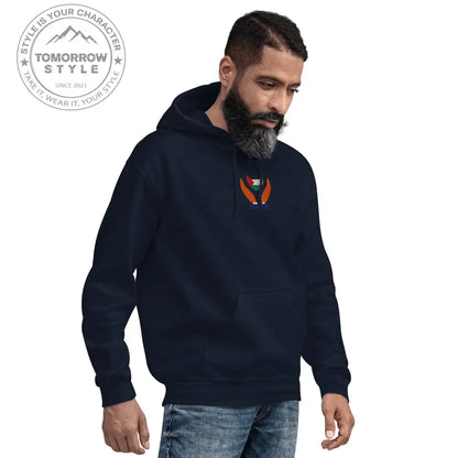 Herren Hoodie mit bestickter Palästinenserflagge - Tomorrow Style