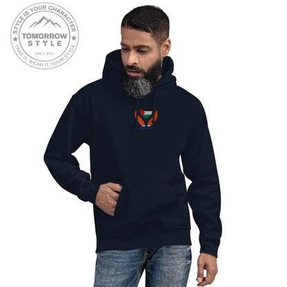 Herren Hoodie mit bestickter Palästinenserflagge - Tomorrow Style
