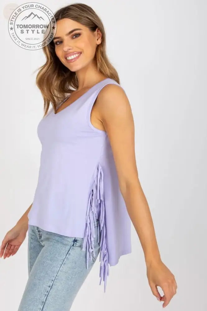 Herzförmiges Sommer - Tanktop mit Quastendetails - Tomorrow Style