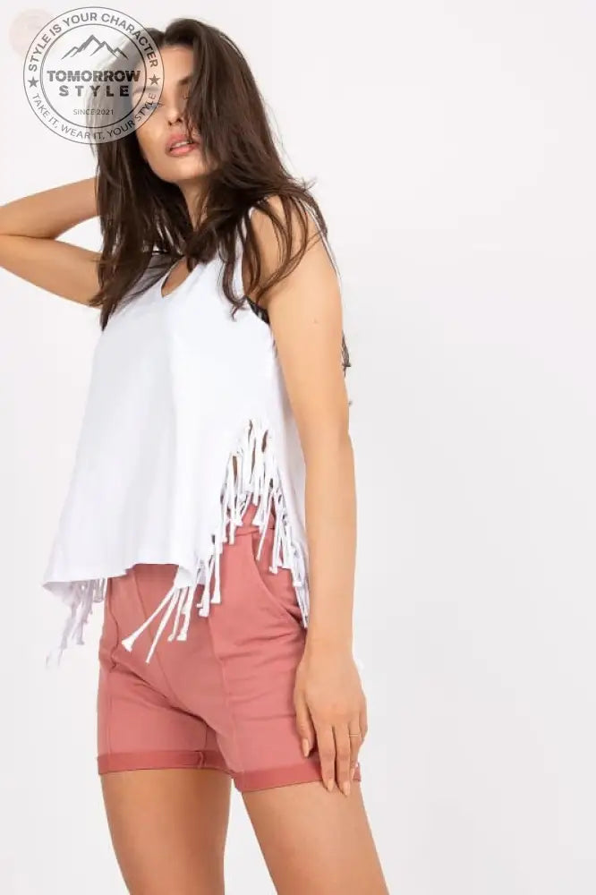 Herzförmiges Sommer - Tanktop mit Quastendetails - Tomorrow Style