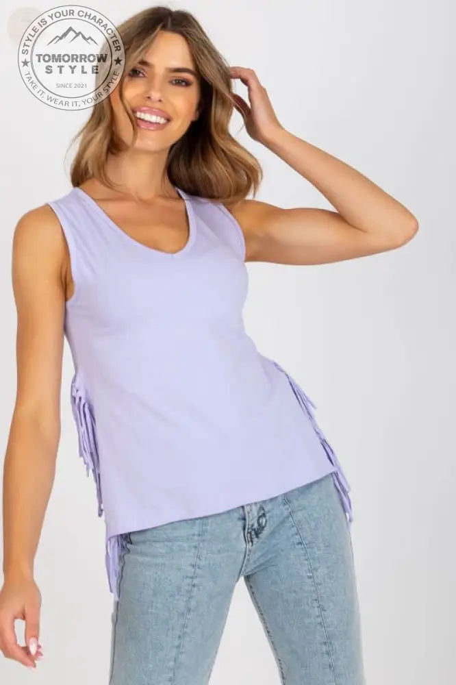 Herzförmiges Sommer - Tanktop mit Quastendetails - Tomorrow Style