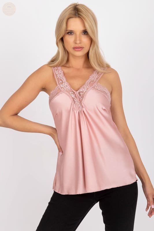 Herzförmiges Top aus Satin und Spitze - Tomorrow Style