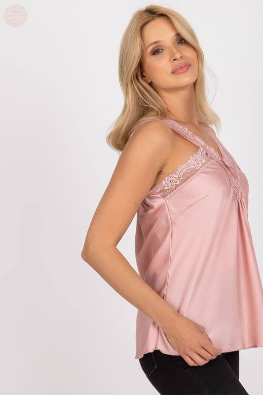 Herzförmiges Top aus Satin und Spitze - Tomorrow Style