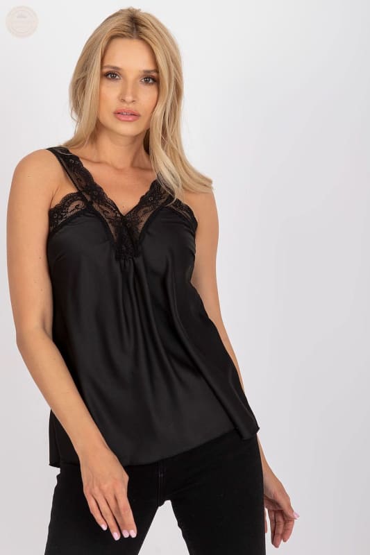 Herzförmiges Top aus Satin und Spitze - Tomorrow Style