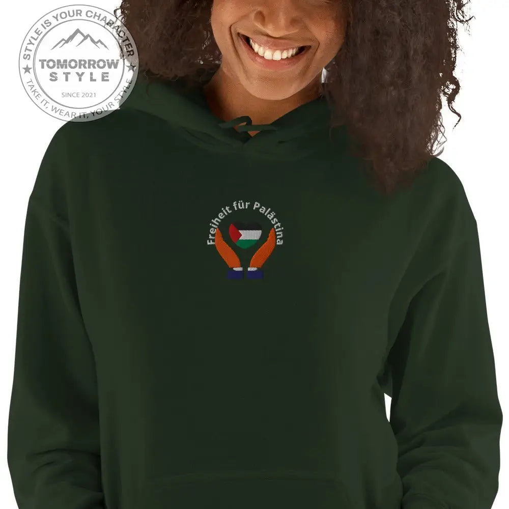 Hoodie für Damen – Palästinenserflagge mit dem Motto „Freiheit für Palästina“ - Tomorrow Style