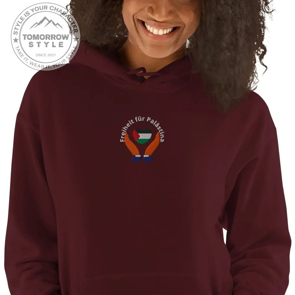 Hoodie für Damen – Palästinenserflagge mit dem Motto „Freiheit für Palästina“ - Tomorrow Style