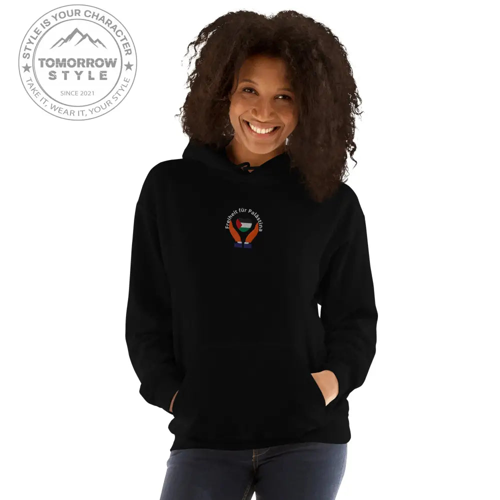 Hoodie für Damen – Palästinenserflagge mit dem Motto „Freiheit für Palästina“ - Tomorrow Style