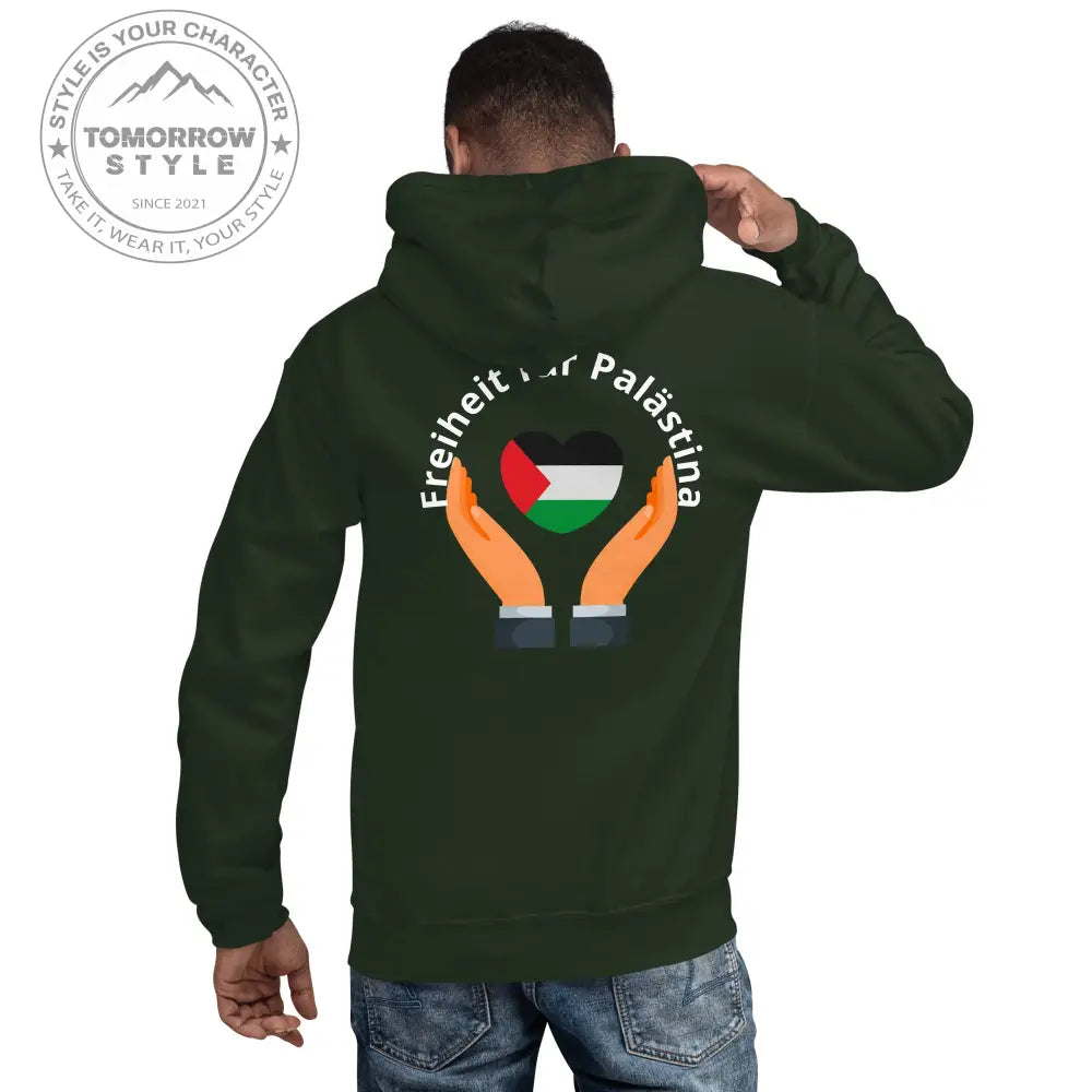 Hoodie für Herren – Palästinenserflagge mit dem Motto „Freiheit für Palästina“ - Tomorrow Style