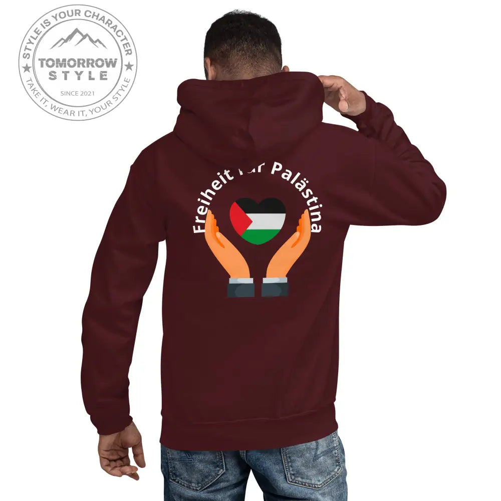 Hoodie für Herren – Palästinenserflagge mit dem Motto „Freiheit für Palästina“ - Tomorrow Style