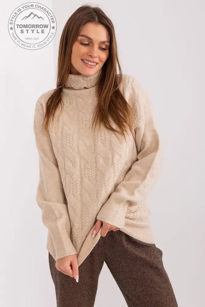 Klassiker: Rollkragenpullover mit langer Passform - Tomorrow Style