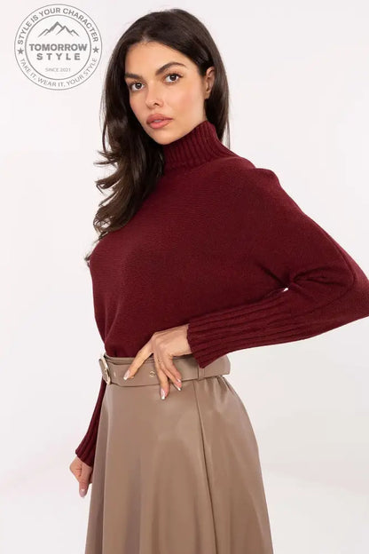 Klassischer Damenpullover mit Rollkragen und gerippten Bündchen – Lässiger Stil für jeden Anlass - Tomorrow Style