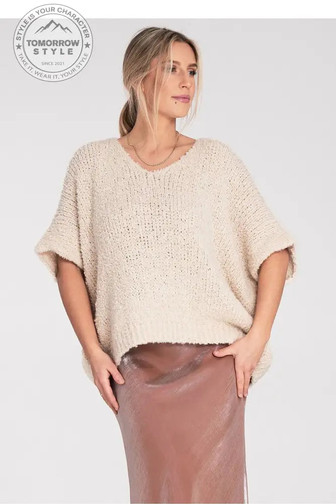 Klassischer Kurzarm Damenpullover „Summer Breeze“ - Tomorrow Style