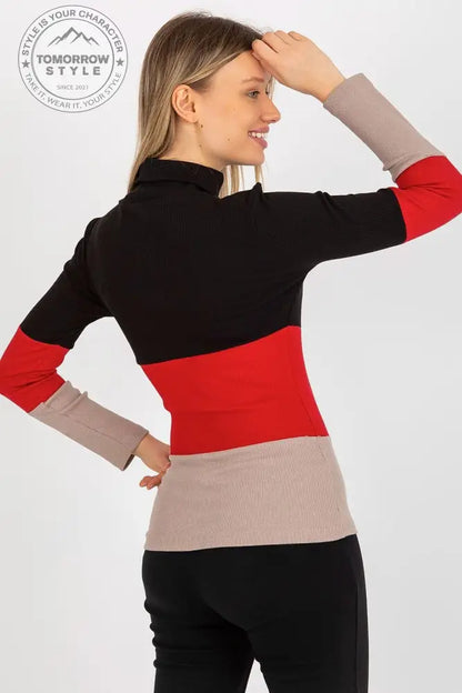 Klassischer Ripp-Pullover: Damenmode in drei Farben - Tomorrow Style