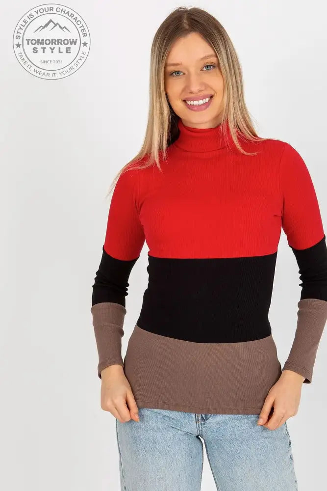 Klassischer Ripp-Pullover: Damenmode in drei Farben - Tomorrow Style