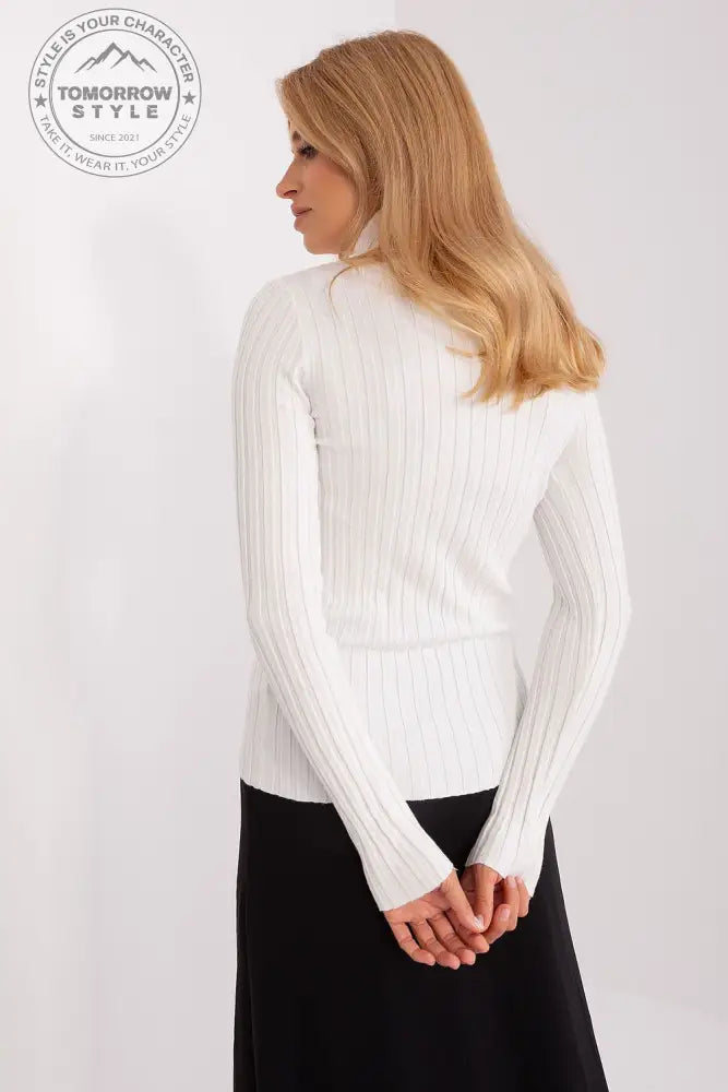 Klassischer Rollkragenpullover aus Weicher Viskose - Tomorrow Style