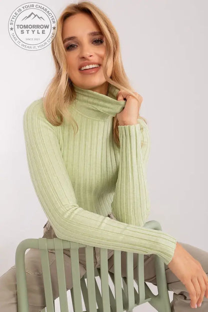 Klassischer Rollkragenpullover aus Weicher Viskose - Tomorrow Style