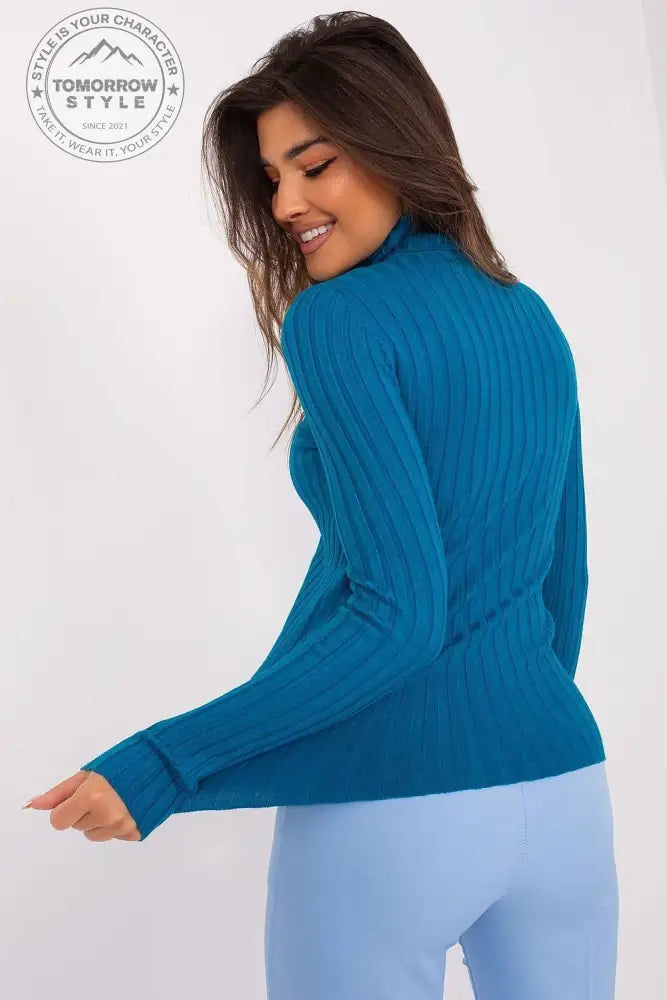 Klassischer Rollkragenpullover aus Weicher Viskose - Tomorrow Style