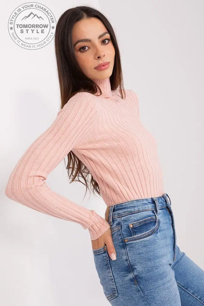 Klassischer Rollkragenpullover aus Weicher Viskose - Tomorrow Style