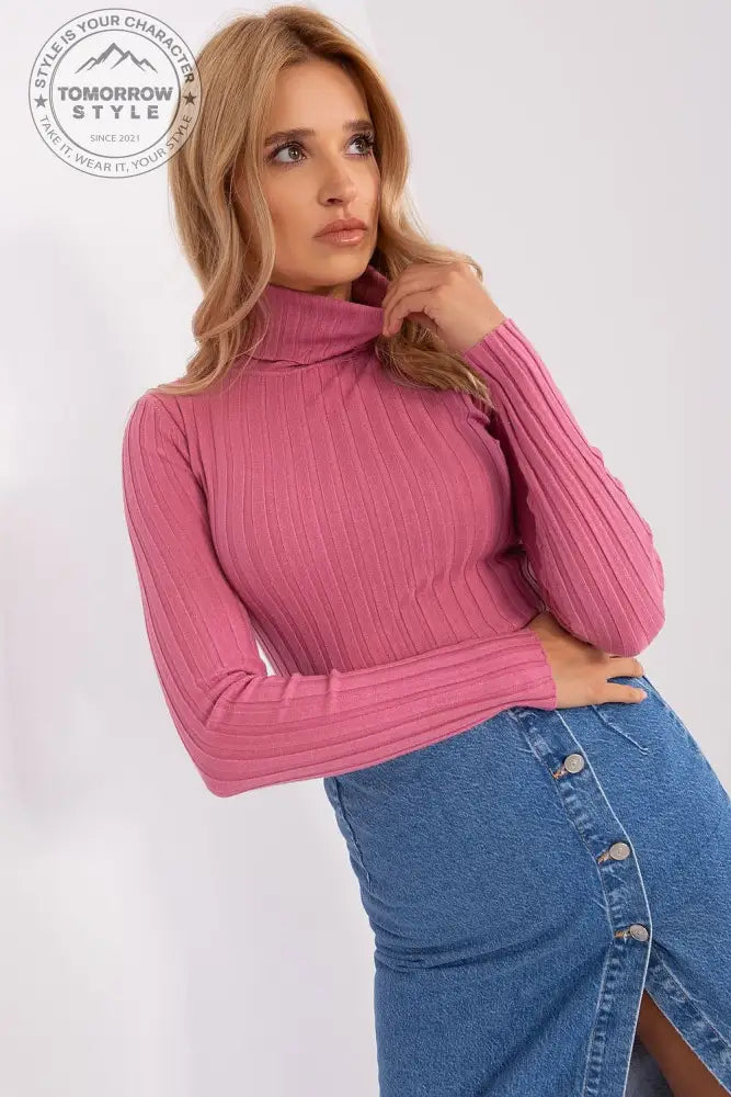 Klassischer Rollkragenpullover aus Weicher Viskose - Tomorrow Style