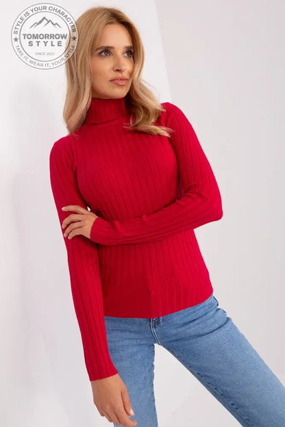 Klassischer Rollkragenpullover aus Weicher Viskose - Tomorrow Style