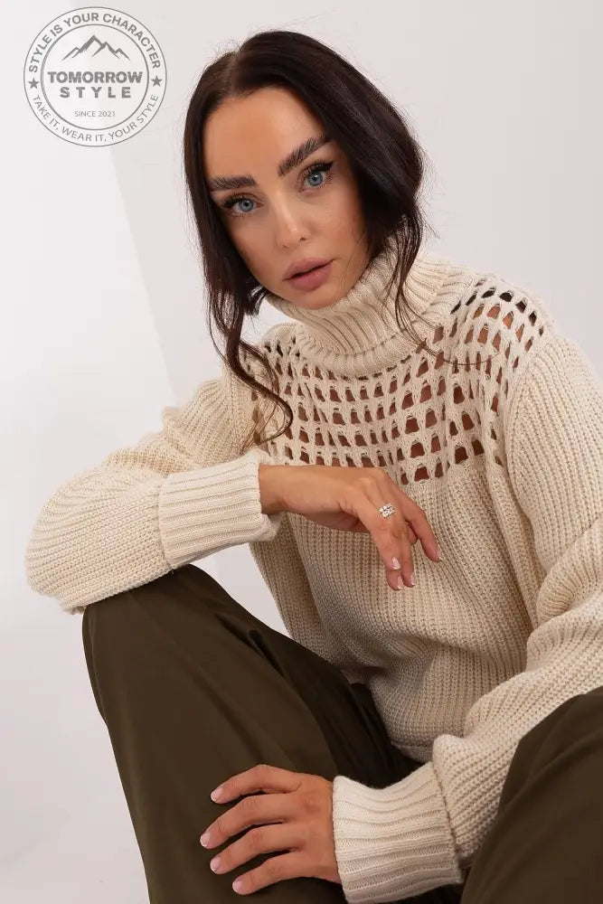 Rollkragenpullover Model 187516 Factory Price - Tomorrow Style