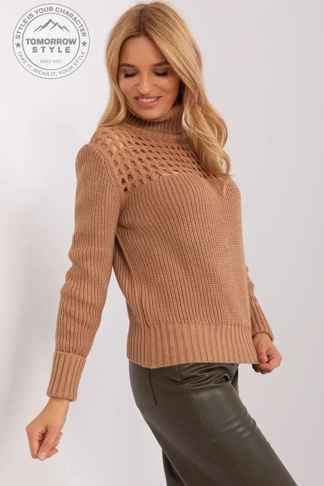 Rollkragenpullover Model 187516 Factory Price - Tomorrow Style