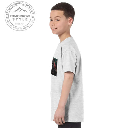 Klassisches Rundhals - T-Shirt für Kinder – Stylischer Soldier Lion Druck - Tomorrow Style