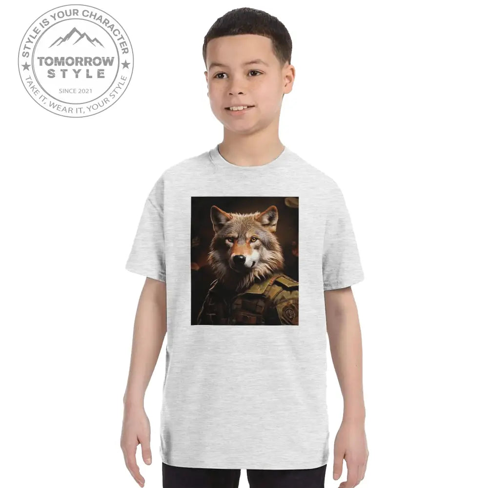 Klassisches Rundhals - T-Shirt für Kinder – Trendy Soldier Animal Design - Tomorrow Style