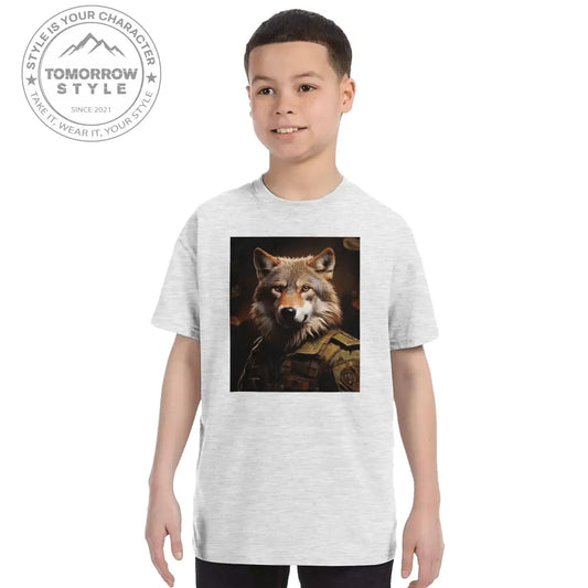 Klassisches Rundhals - T-Shirt für Kinder – Trendy Soldier Animal Design - Tomorrow Style