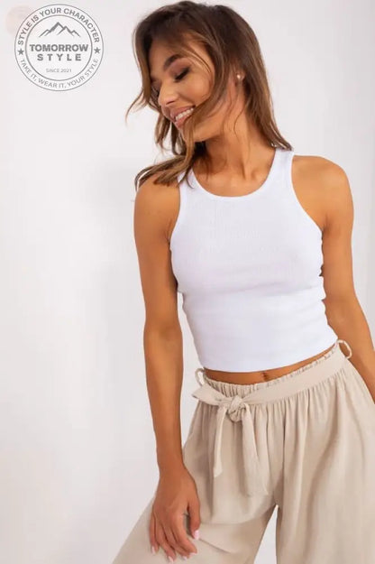 Knalliges kurzes T-Shirt mit dicken Trägern! - Tomorrow Style