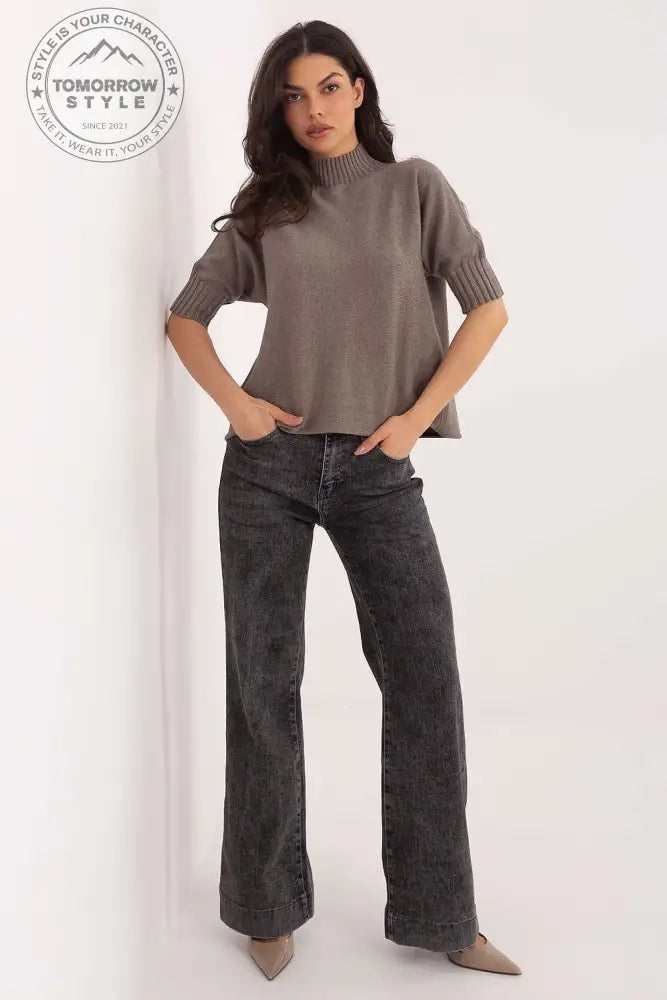 Kurzarm Pullover Model 222444 Italy Moda - Tomorrow Style