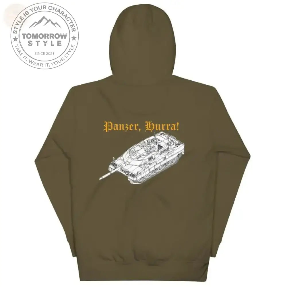 Kuschelig cool: Bestickter Bundeswehr - Premium - Hoodie mit Leopardenmuster - Tomorrow Style