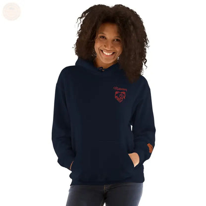 Bestickte Damen Hoodie - Navy / S