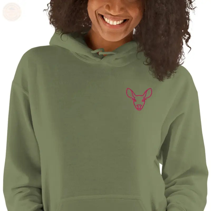 Damen Hoodie - Militärgrün / S