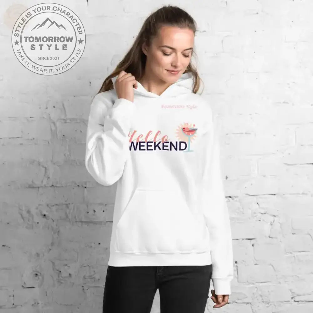 Damen Hoodie - Weiß / S