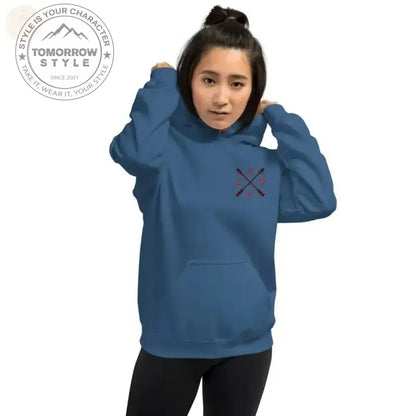 Kuscheln Sie sich stilvoll mit unserem gemütlichen bestickten Kapuzenpullover ein! - Tomorrow Style
