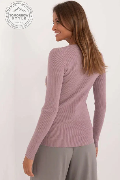 Lässiger Damenpullover mit dekorativen Knöpfen und klassischem Design – Ideal für Alltag und Büro - Tomorrow Style
