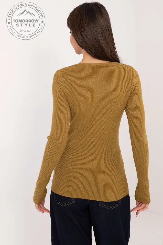 Lässiger Damenpullover mit dekorativen Knöpfen und klassischem Design – Ideal für Alltag und Büro - Tomorrow Style