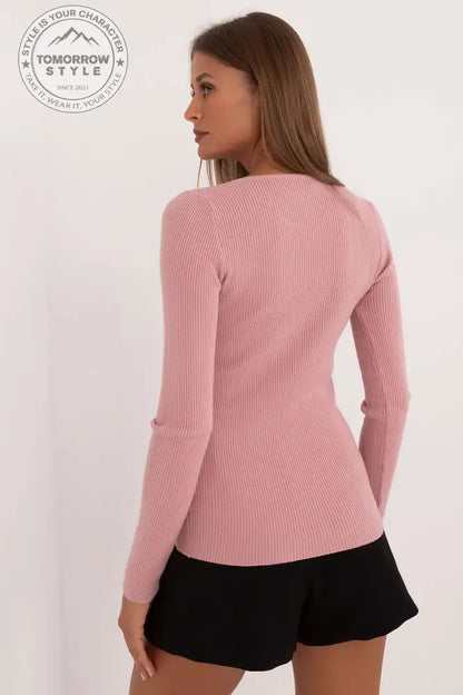 Lässiger Damenpullover mit dekorativen Knöpfen und klassischem Design – Ideal für Alltag und Büro - Tomorrow Style
