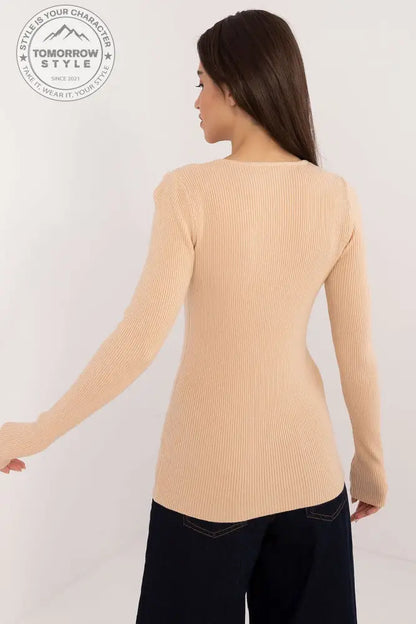 Lässiger Damenpullover mit dekorativen Knöpfen und klassischem Design – Ideal für Alltag und Büro - Tomorrow Style