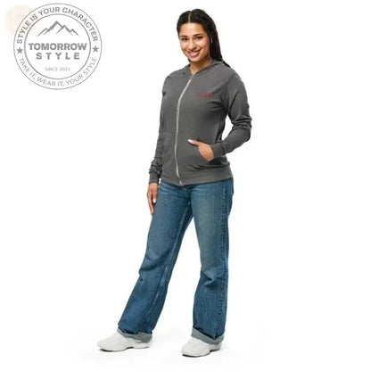 Lakeside Luxury Zip Hoodie für Damen - Tomorrow Style